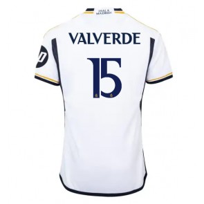 Real Madrid Federico Valverde #15 Domaci Dres 2023-24 Kratak Rukavima